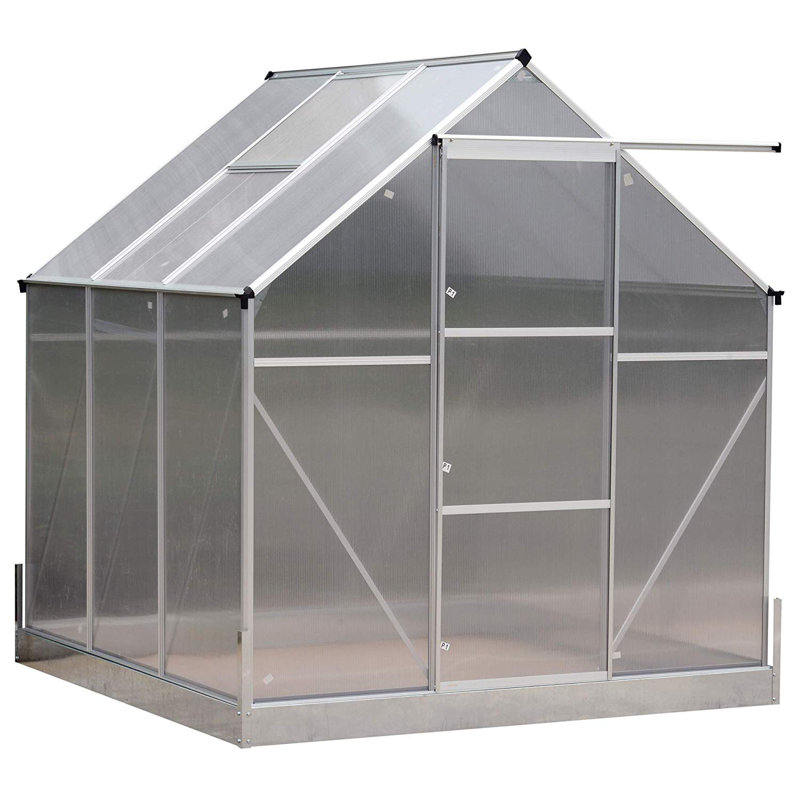 Outsunny 6 Ft W X 6 Ft D Greenhouse Reviews Wayfair