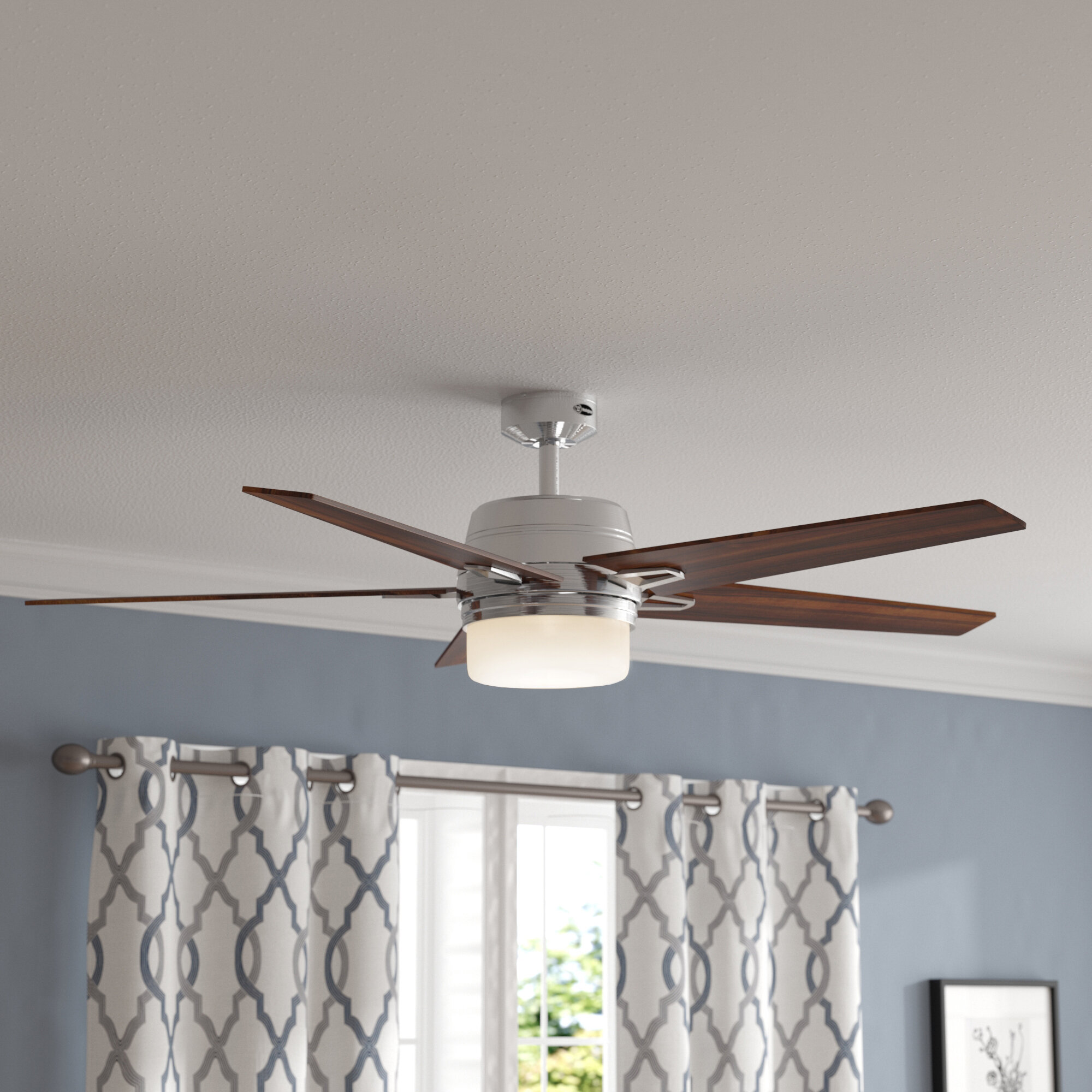 56 Ewan 5 Blade Ceiling Fan With Remote Light Kit Included