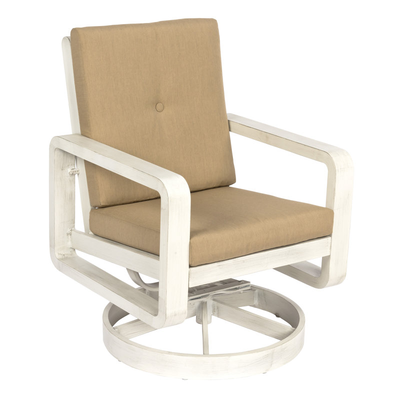 wooden swivel rocking chair