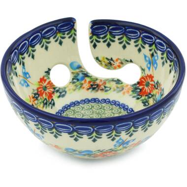 polish pottery yarn bowl