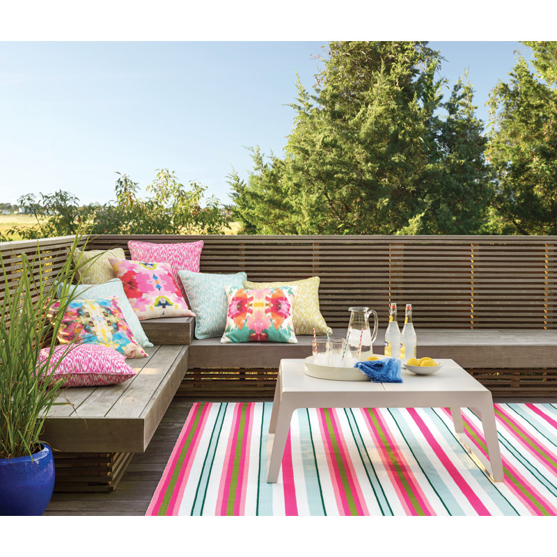 Dash And Albert Rugs Watermelon Striped Handmade Flatweave Pink Dash And Albert Rugs Watermelon Striped