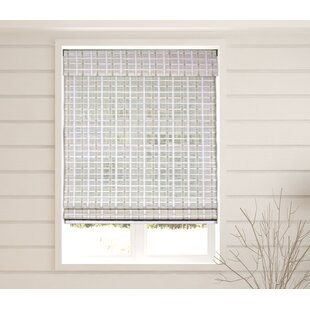 Easy Installation for Home and Garden LANTIME Wood Window Roman Shades Lined Blackout Bamboo Roman Shades Blinds Pattern 3