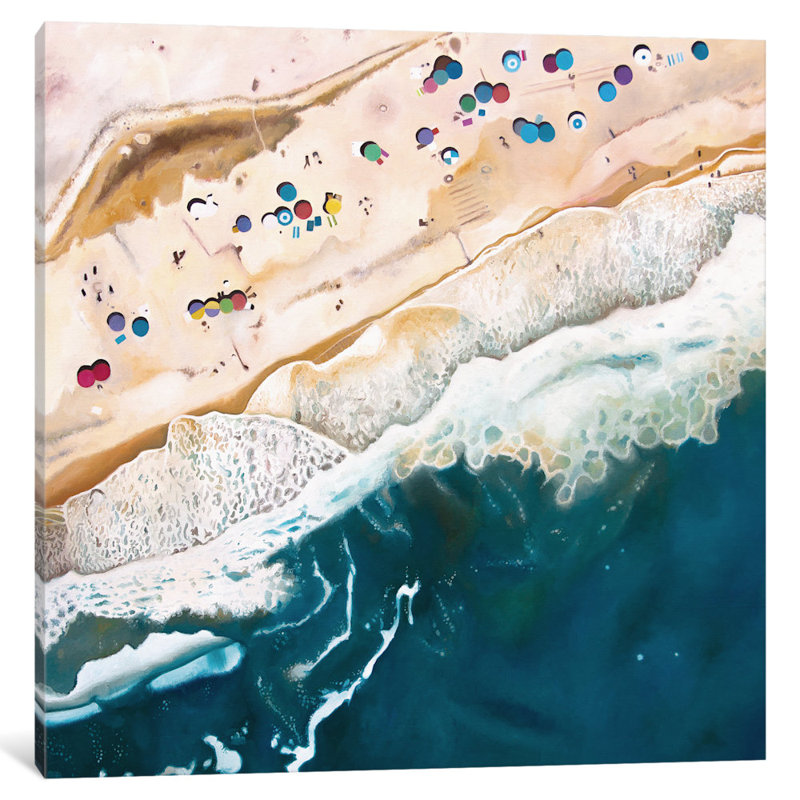 East Urban Home Long Island Beach Painting Print On Wrapped Canvas