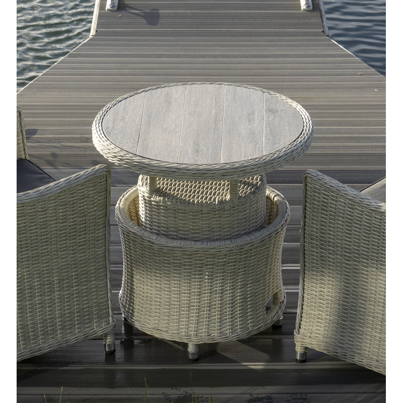 Ridgewood Round Adjule Rattan Bistro Table