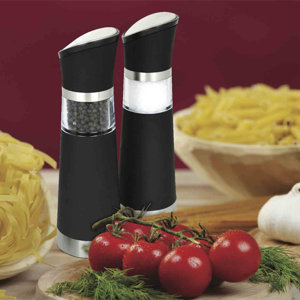 2 Piece Electric Salt and Pepper Mill Set