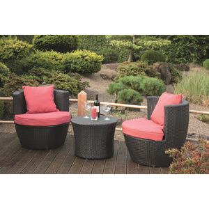 3-tlg. Loungesofa-Set Linz mit Kissen von Garten..