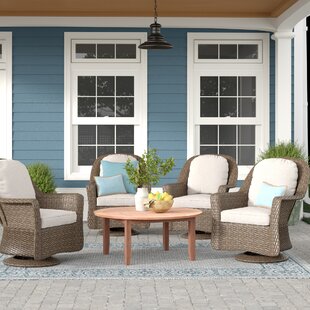 View Dearing Patio Chair with Cushions Set of