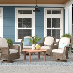 Dearing Patio Chair with Cushions Set of review