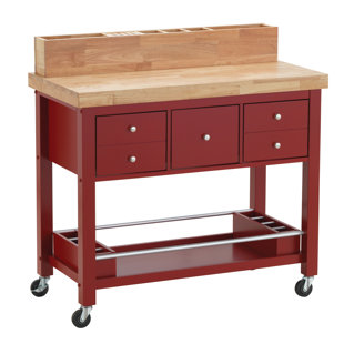 Red Kitchen Islands Carts You Ll Love Wayfair Quickview