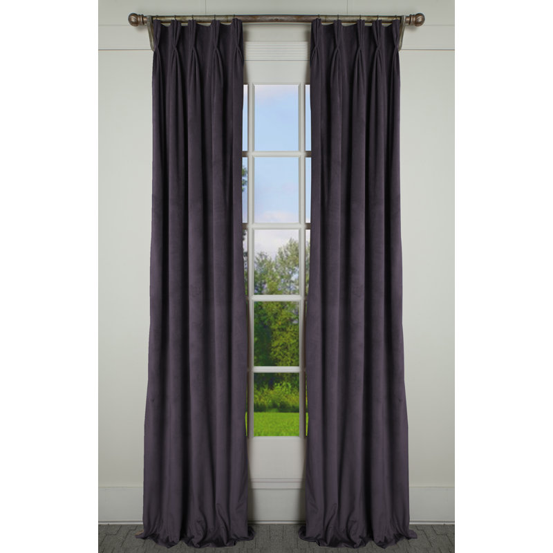 Winston Porter Elin Solid Room Darkening Thermal Pinch Pleat