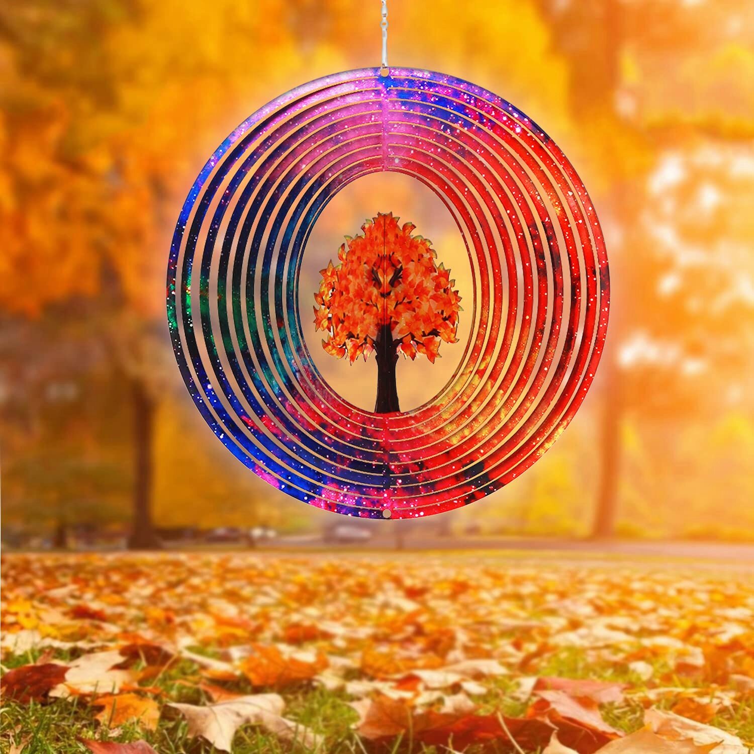 Wind Spinner 3D Stainless Steel Indoor OutdoorTree Of Life Garden  Decoration Crafts Ornaments Kinetic Yard Art, Hanging Wind Spinners Decor  Gifts