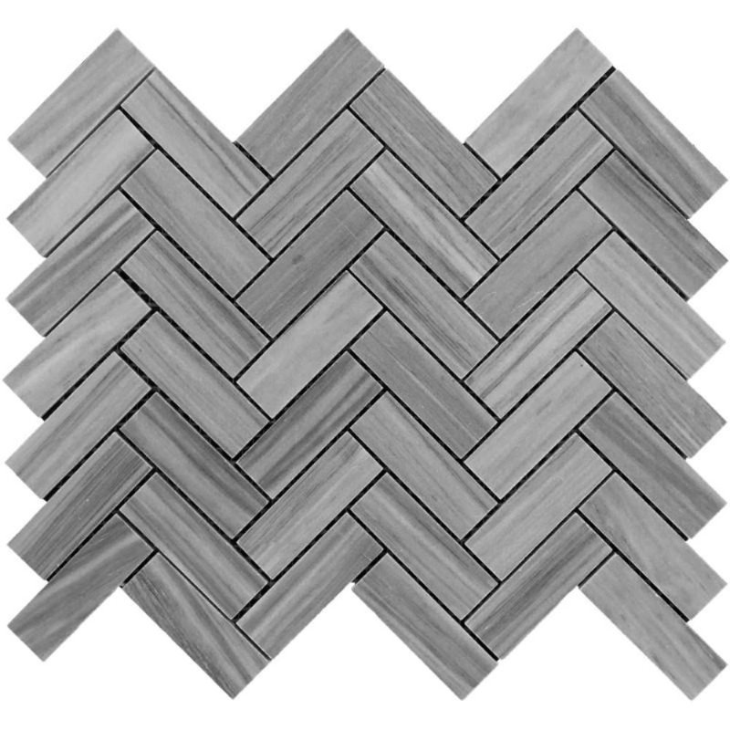 Tile Mosaic Depot 1 X 3 Marble Chevron Mosaic Wall Floor Tile Wayfair