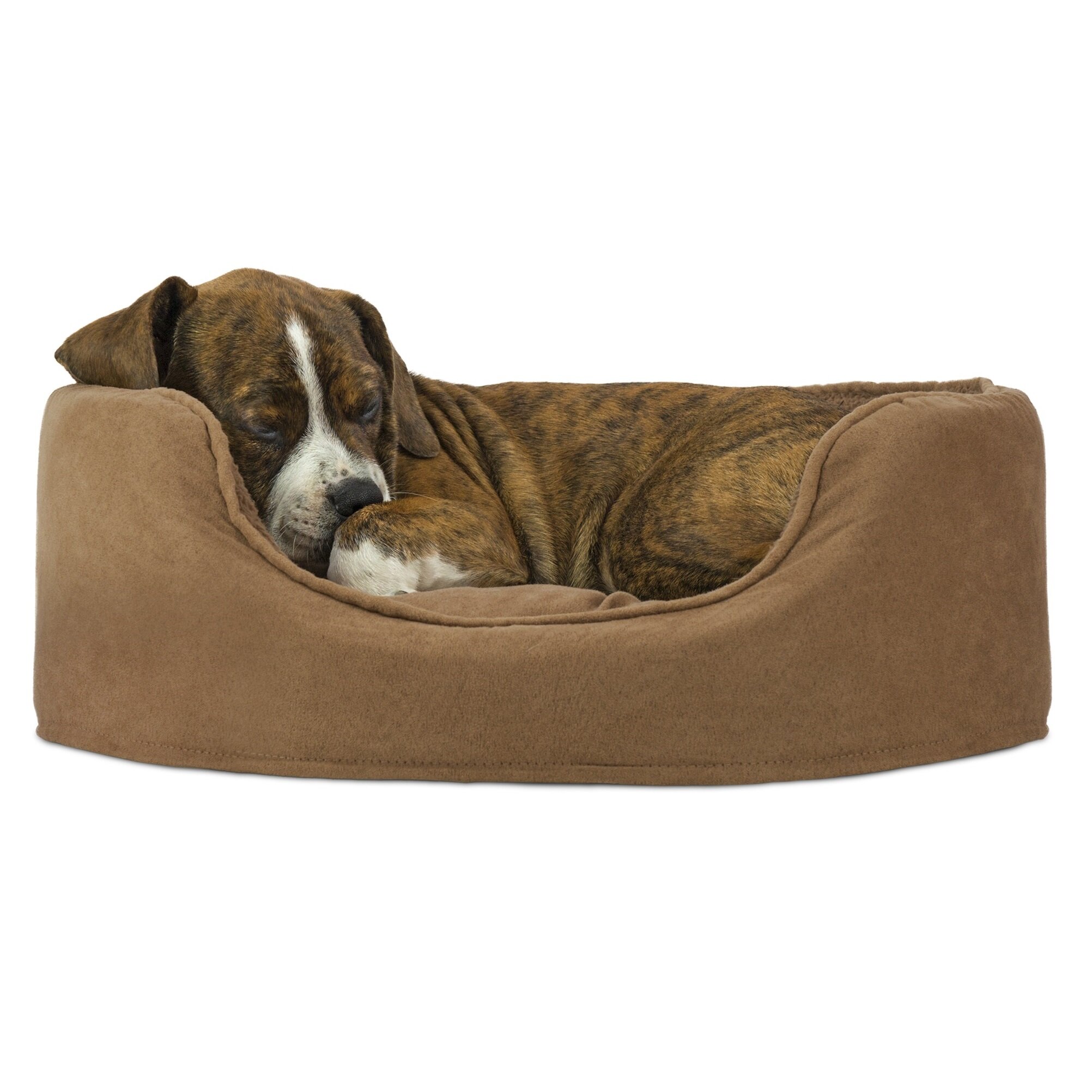 suede dog bed