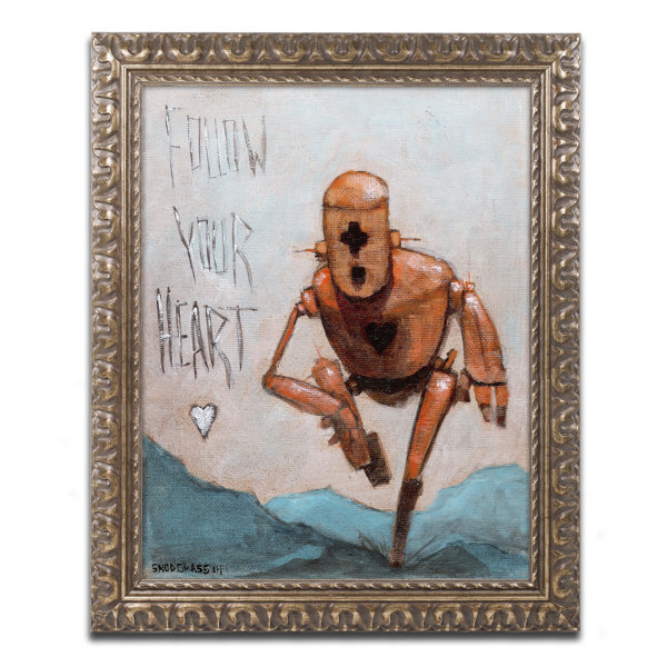 Trademark Art Follow Your Heart By Craig Snodgrass Framed