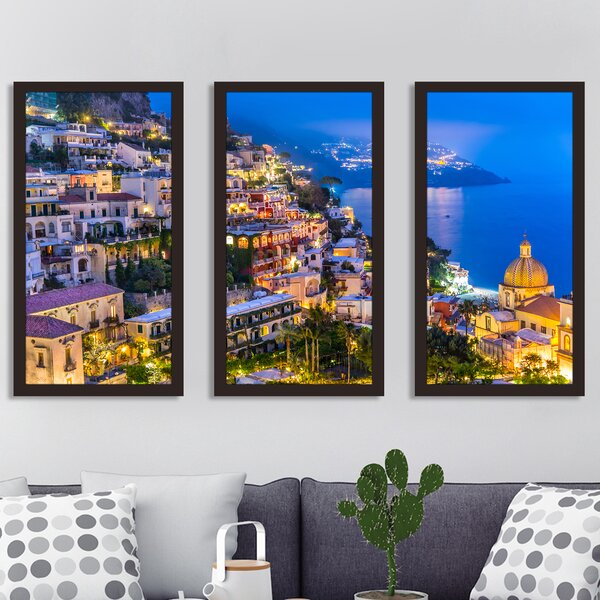 24" x 36" inches Travel in Italy Series Positano Canvas Wall Art Prints 