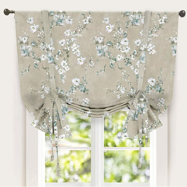 Thermal Drapes And Curtains Tie Up Shades Short Blackout Curtain Kitchen Grommet 