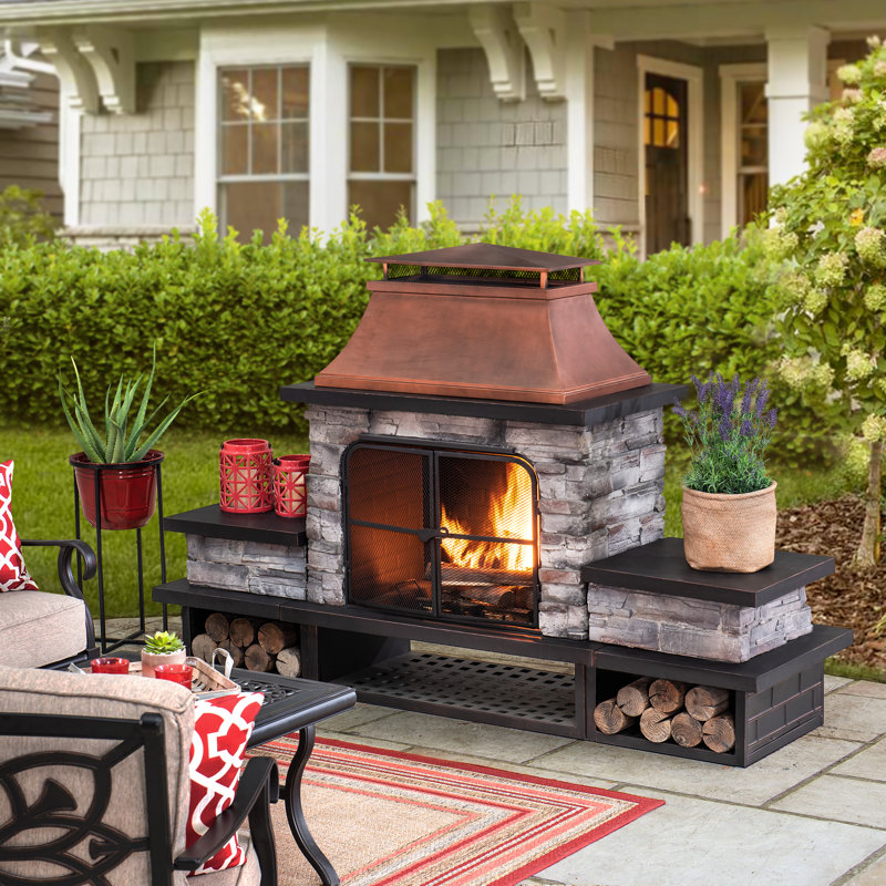 Red Barrel Studio® Adwolf Red Barrel Studio Bel Aire Wood ... Red Barrel Studio® Adwolf Red Barrel Studio Bel Aire Wood ... on Quillen Steel Outdoor Fireplace id=34768
