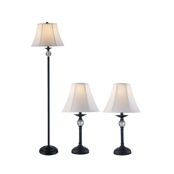 Astoria Grand Rahate Floor And Table Lamp Set Reviews Wayfair