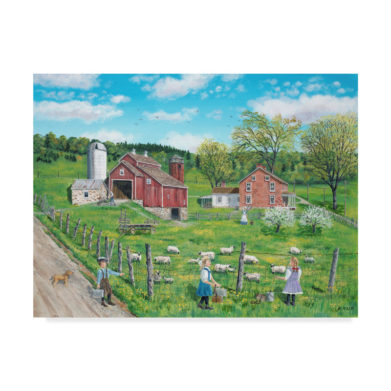 August Grove Thats My Lamb Acrylic Painting Print On Wrapped