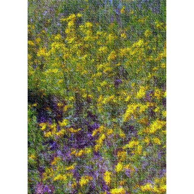 Wildflowers Green Area Rug East Urban Home Rug Size: Rectangle 2' x 3'