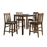 Copenhagen 5 - Piece Counter Height Dining Set by Red Barrel Studio®