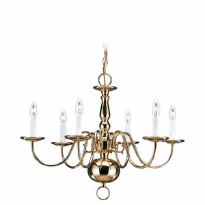 Hodgins Traditional 6-Light Candle-Style Chandelier