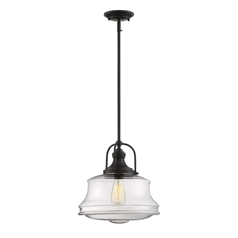 Nadine 1-Light Schoolhouse Pendant