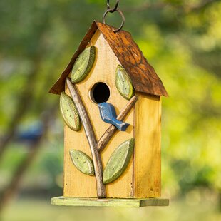 Modern Bird House Noahs Ark Outdoor Decorative Birdhouse For Wren  Chickadee 