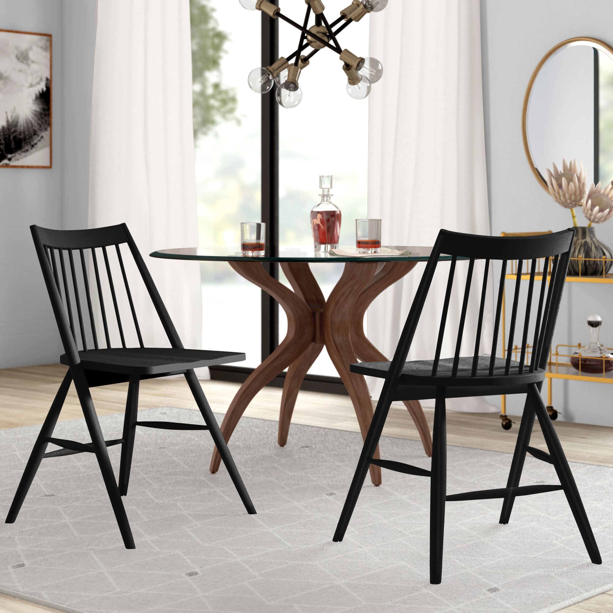 Slat Back Kitchen Dining Chairs You Ll Love In 2021 Wayfair