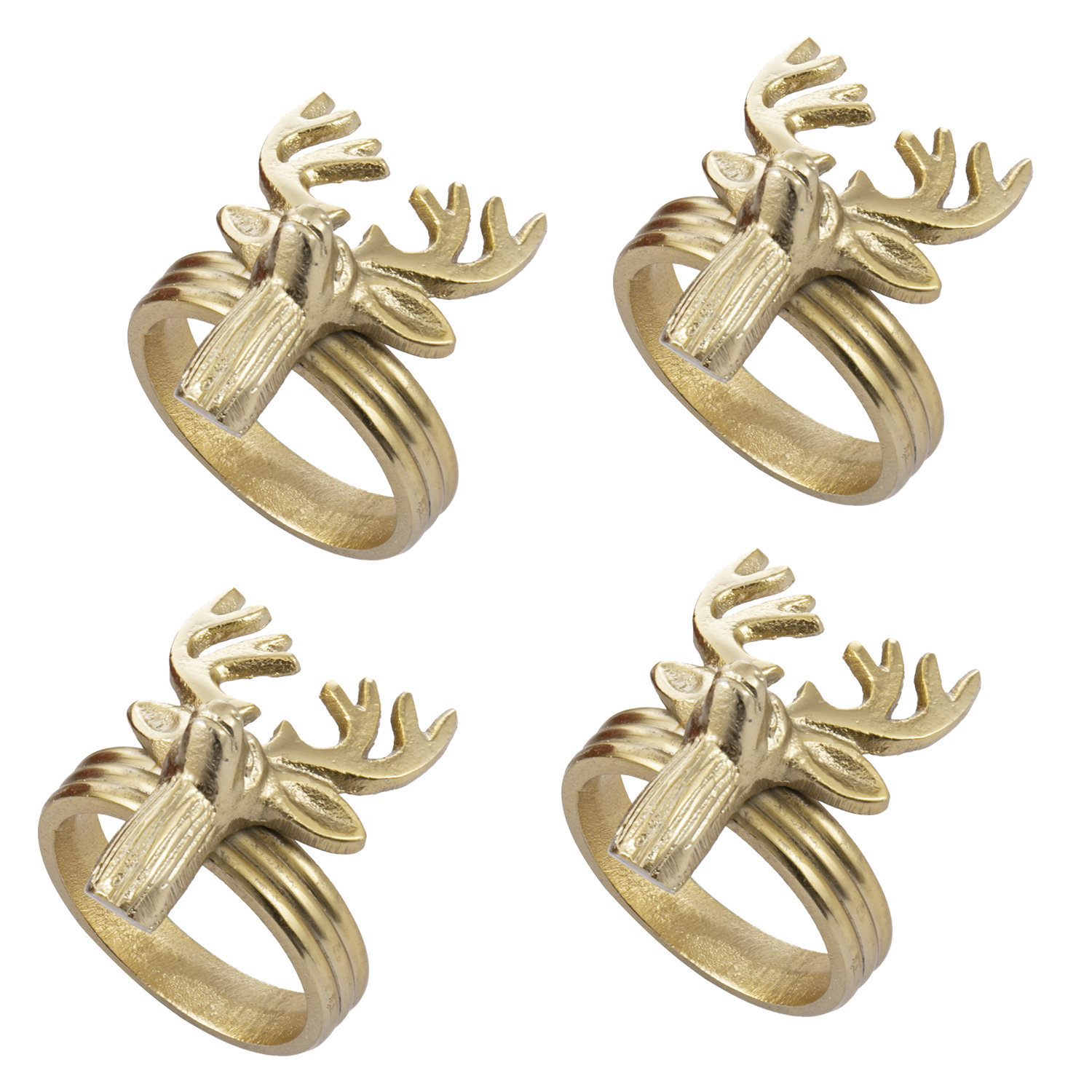 Loon Peak® 4 Piece Decorative Reindeer Napkin Ring Wayfair