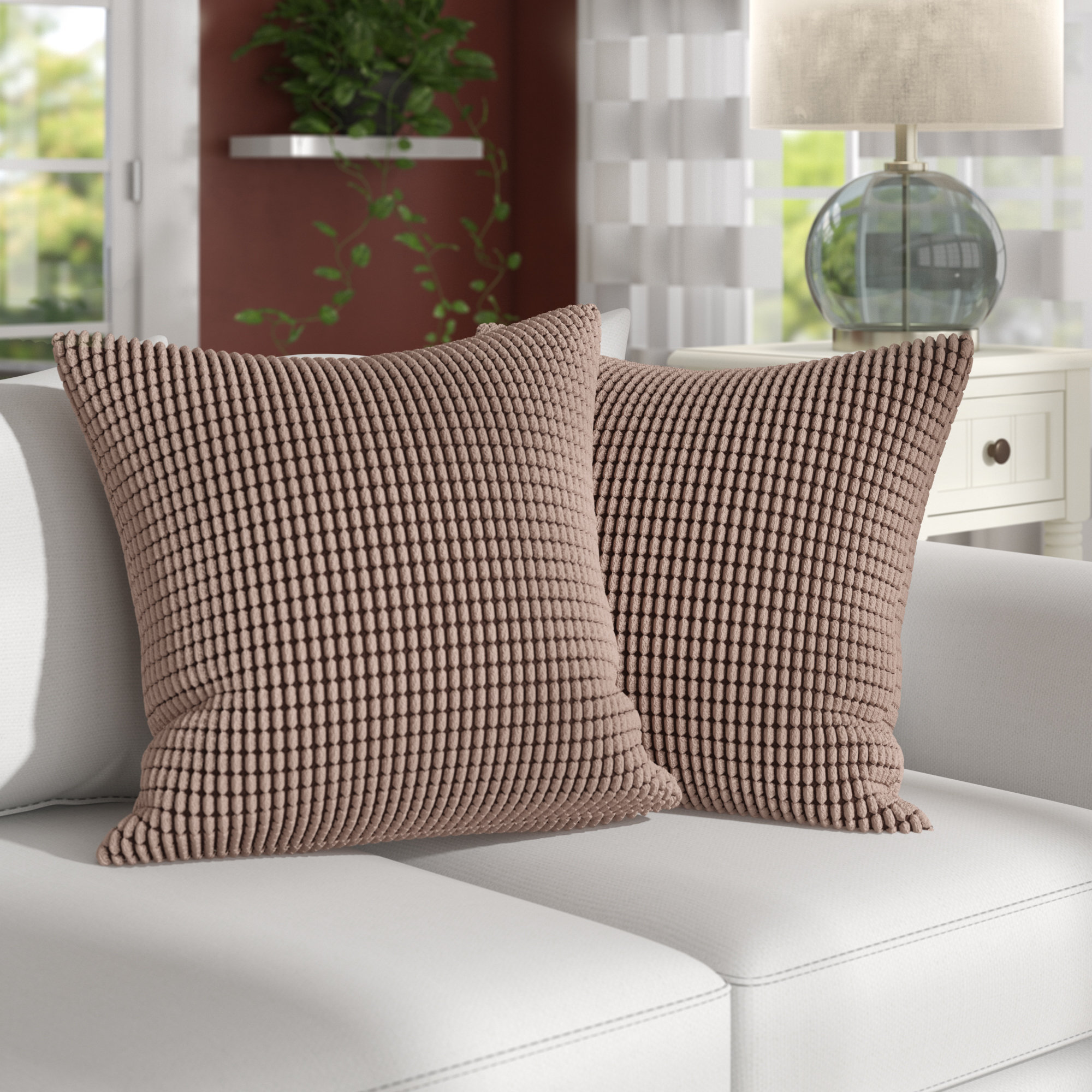 Ebern Designs Miltonvale Square Pillow Cover Reviews Wayfair