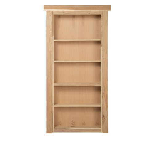 Murphydoorinc Hickory Primed Wood Hidden Door Wayfair