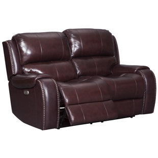 Go to store & view more images Darby Home Co Oreana Leather Reclining Loveseat