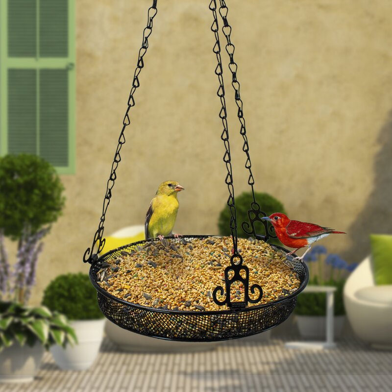 Sorbus Metal Tray Bird Feeder Wayfair