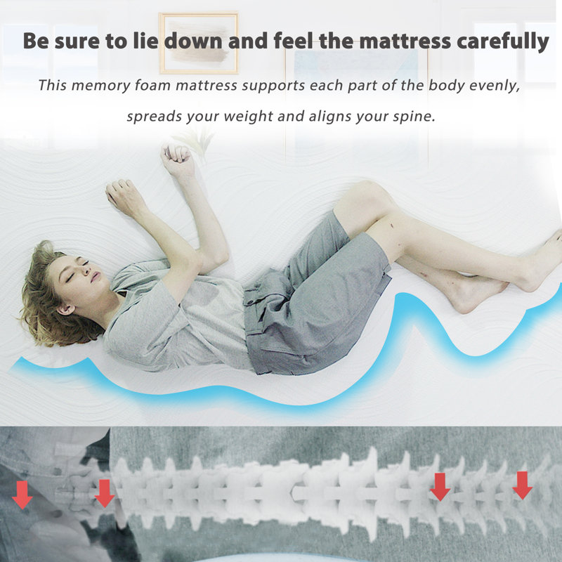 Alwyn Home 12 Inches Gel Memory Foam Mattress Full Size Mattress