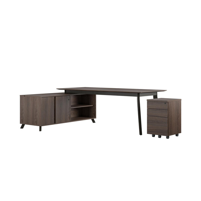 Upper Square Holmes Desk Credenza And Storage Cabinet Set