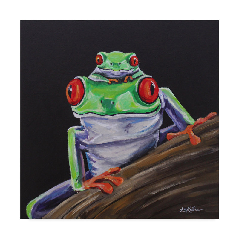 World Menagerie Tree Frog Baby Love Acrylic Painting Print On