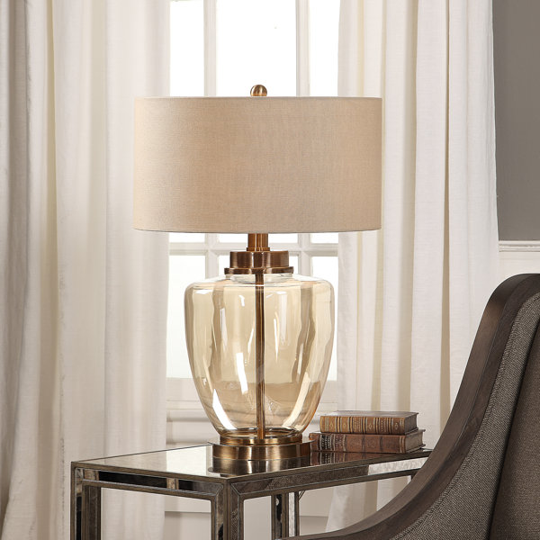 champagne glass table lamp