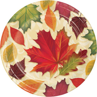 autumn paper plates