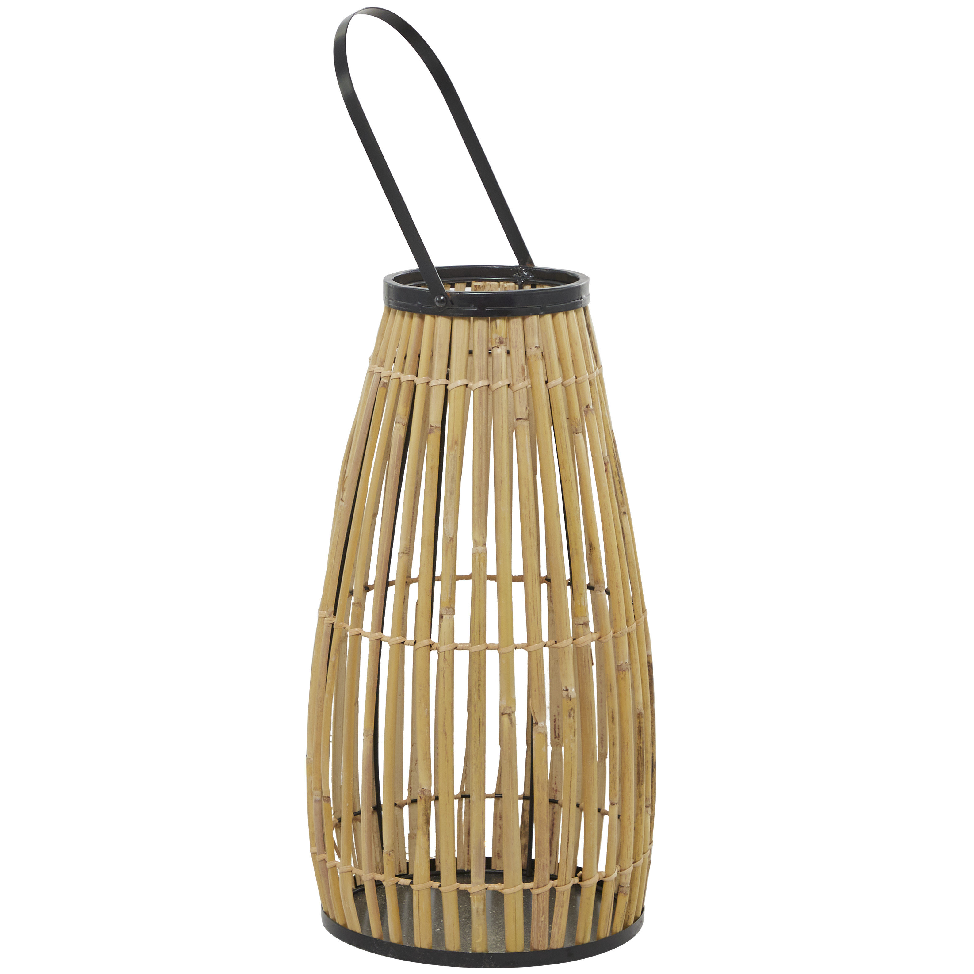 wicker floor lantern