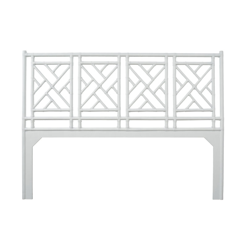 David Francis Furniture Chinese Chippendale Open Frame Headboard Chinese Chippendale Open Frame Headboard