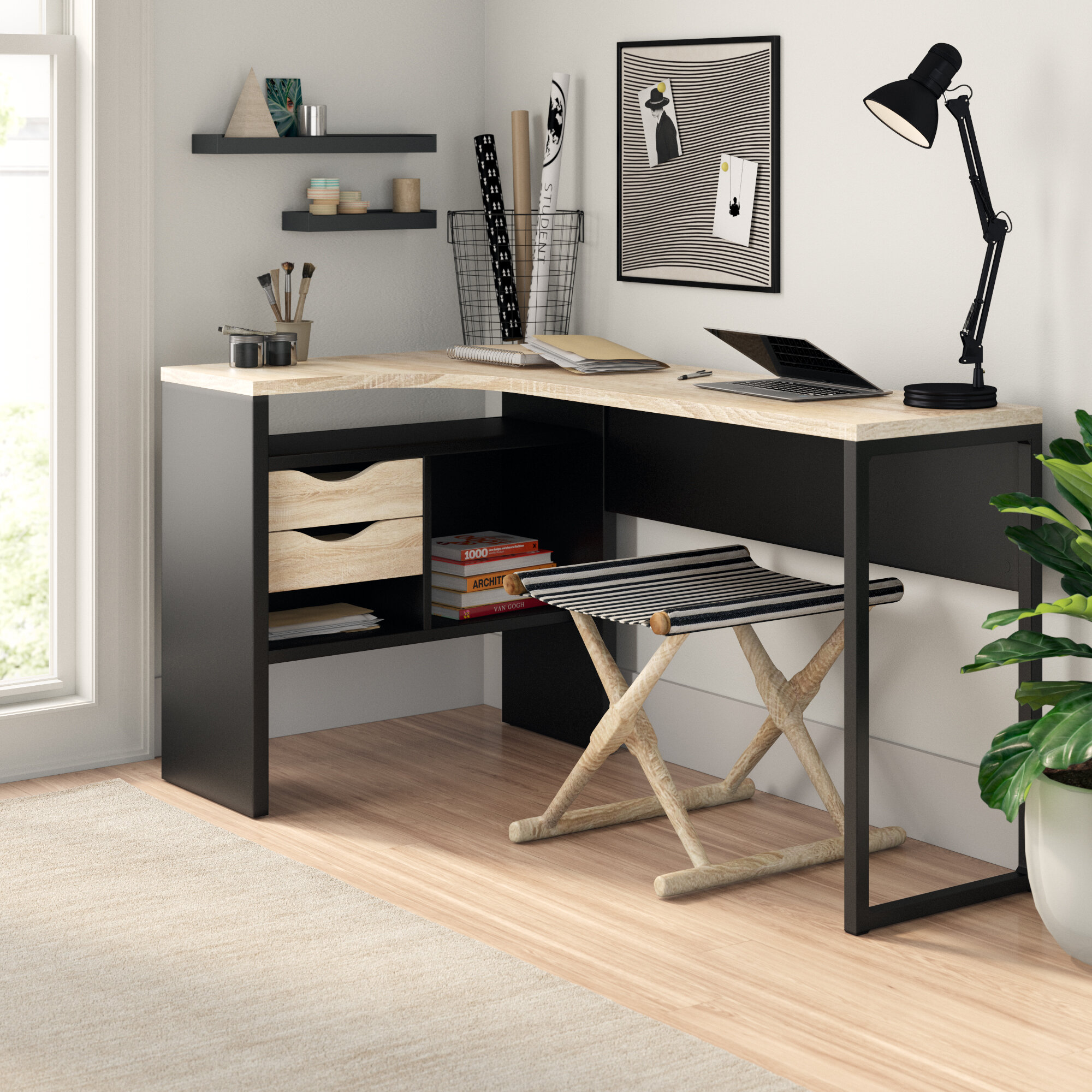 Zipcode Design Chang L Shape Desk Reviews Wayfair