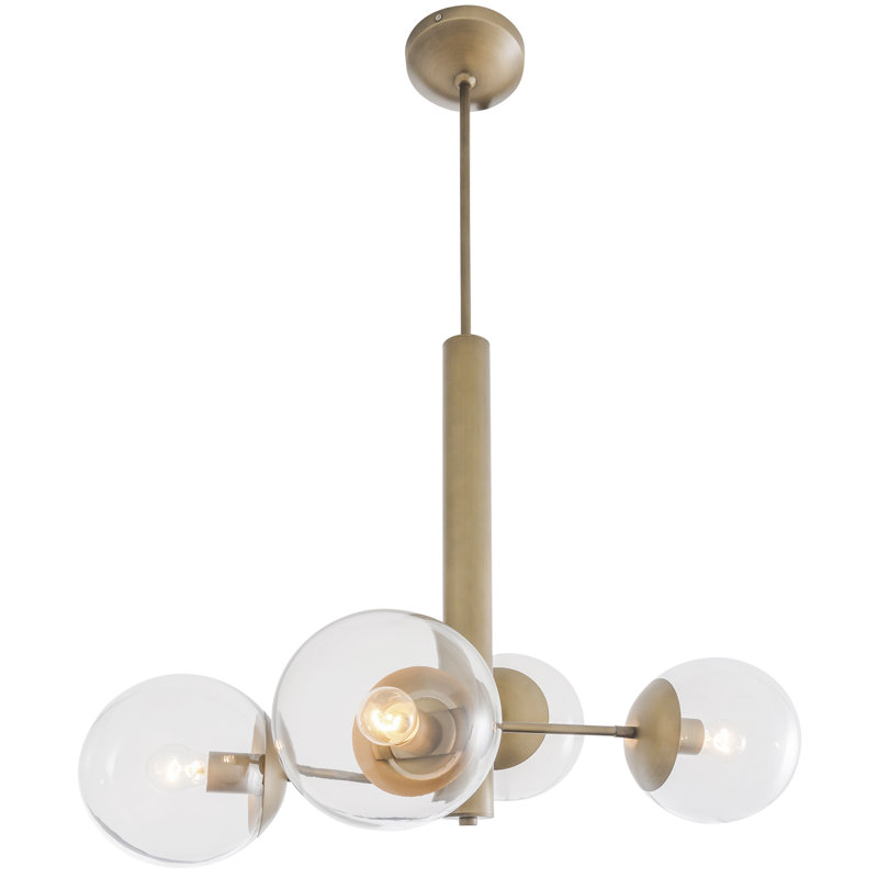 Cissell Mid Century 4-Light Sputnik Chandelier