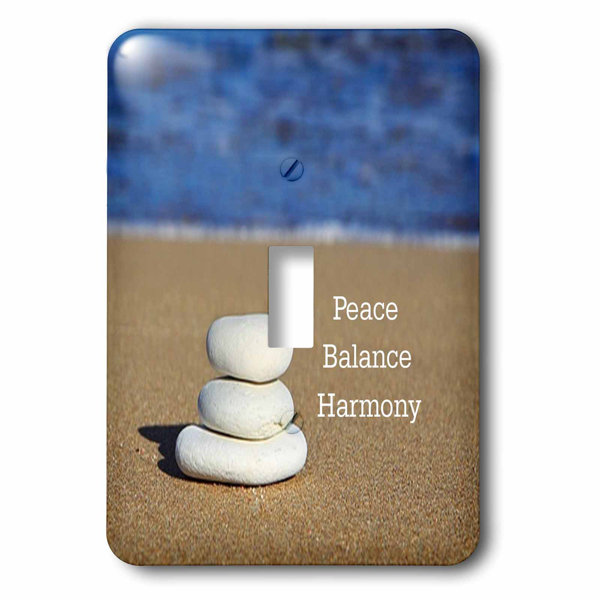 3drose Beach Zen Stones 1 Gang Toggle Light Switch Wall Plate Wayfair