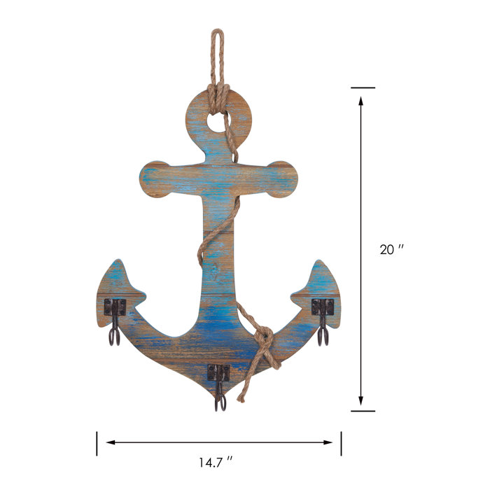 Decorative Wooden Anchor Wall Décor Decorative Wooden Anchor Wall Décor