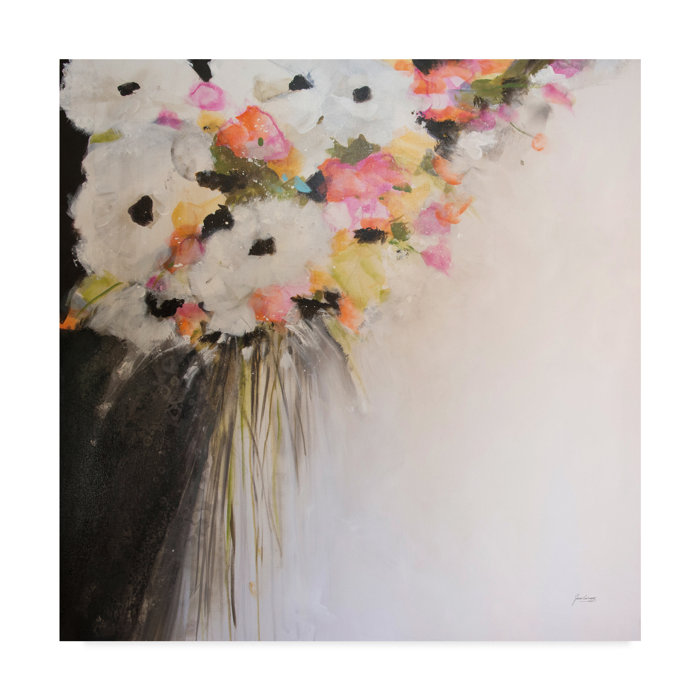 House Of Hampton Saturdays Flowers Acrylic Painting Print On