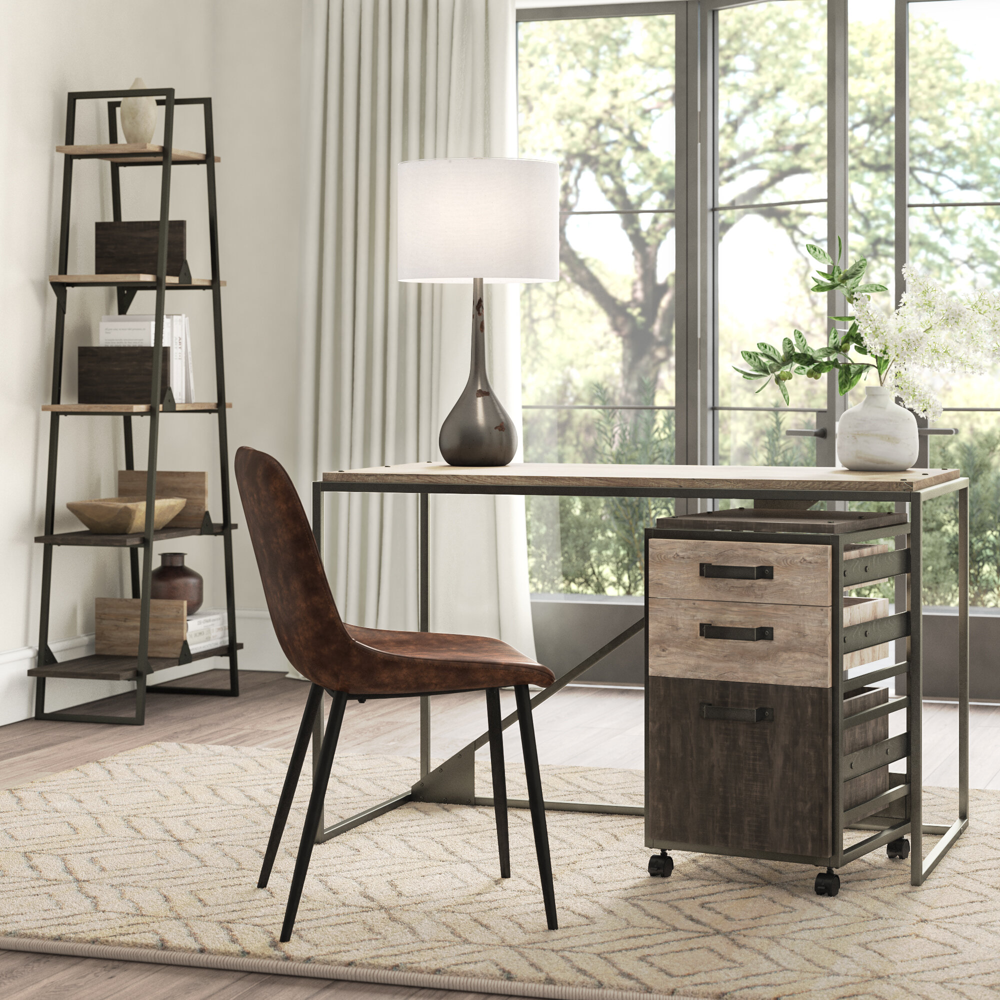 Greyleigh Edgerton Desk Bookcase And Filing Cabinet Set Reviews