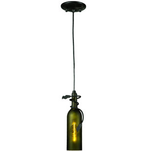 Wine Bottle Pendant Light Wayfair Personalized Thirsty Owl Wine Bottle 1 Light Geometric Pendant