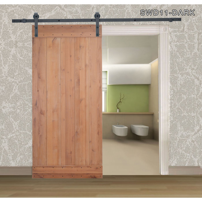Calhome Panelled Wood Vertical Barn Door Reviews Wayfair Ca