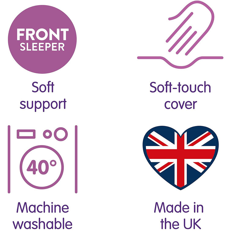 slumberdown front sleeper pillow